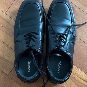 George Classic Black Men's Oxfords